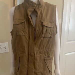 Sonoma Tan and Cream Textured Vest